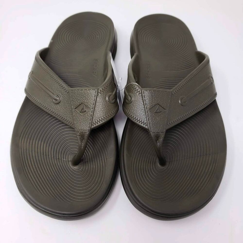 NEW! Sperry Windward Float Sandal Flip Flop Olive - 9